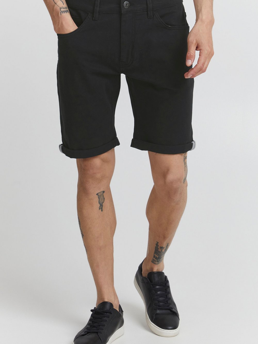Indicode Jeansshorts Herren schwarz, M Image