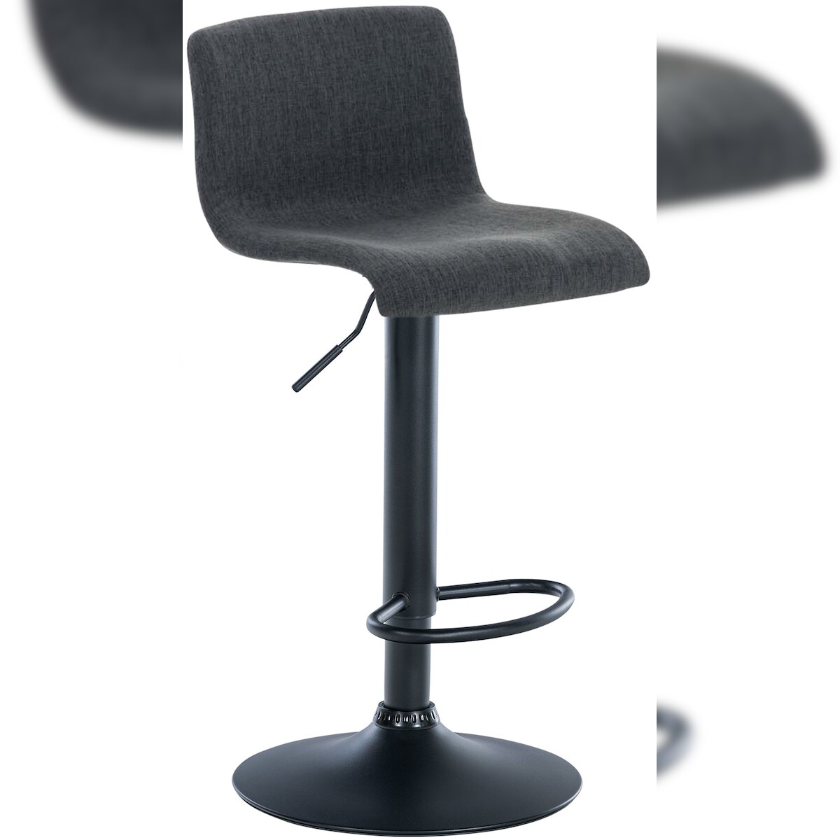 CLP Barhocker Hover Stoff dunkelgrau/Metall matt schwarz Image