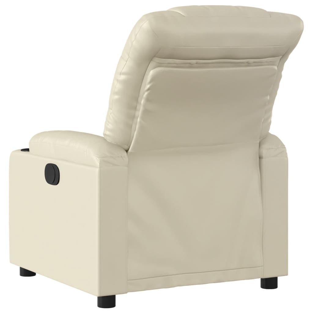 vidaXL Relaxsessel Creme Kunstleder Image