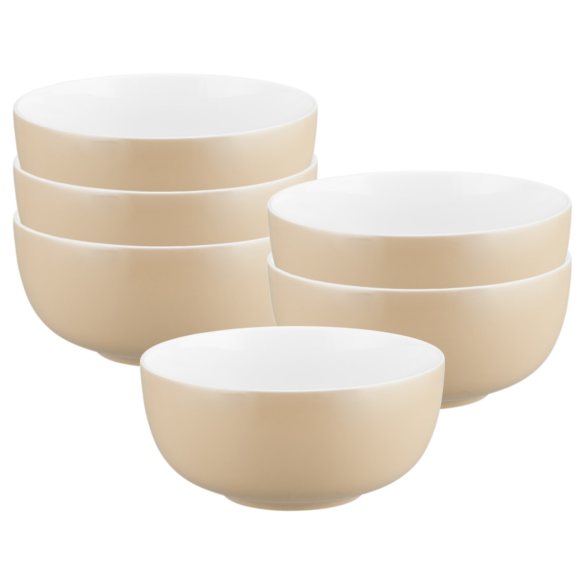 Seltmann Weiden Liberty Pure Colors Müslischale ø 15 cm 6er Set - Dusty Beige Image