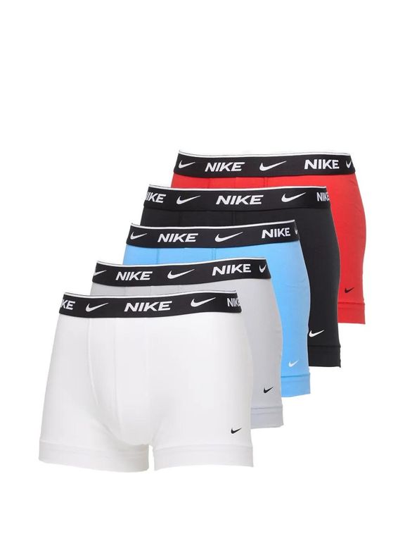 Elastic-Waist Boxers Set (Set Of Five) - White - Nike Underwear