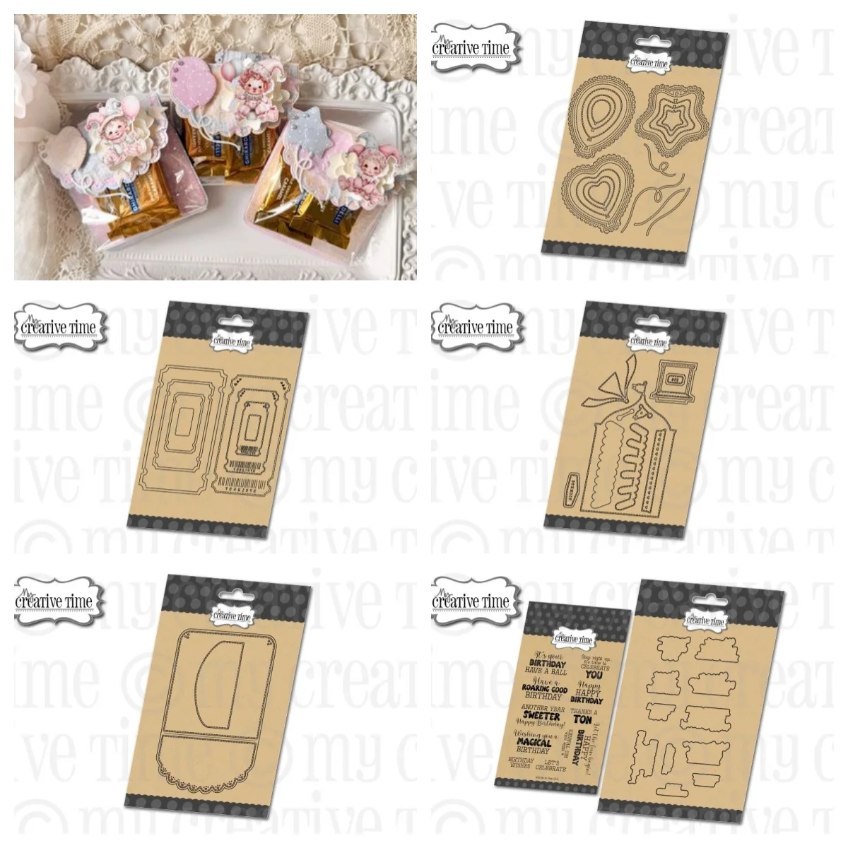 Matrices de découpe en métal et tampons transparents motif Coquillage Ballon Stand de billetterie pour la création de cartes DIY, scrapbooking et pochoirs en relief Nouveauté avril 2026
