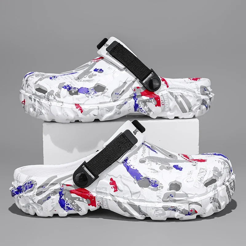Übergrößen 49 Sommer Herren Sandalen Clogs Outdoor Garten Clogs Lochschuhe Herren Freizeitschuhe Wasserschuhe Komfortable Weiche Hausschuhe