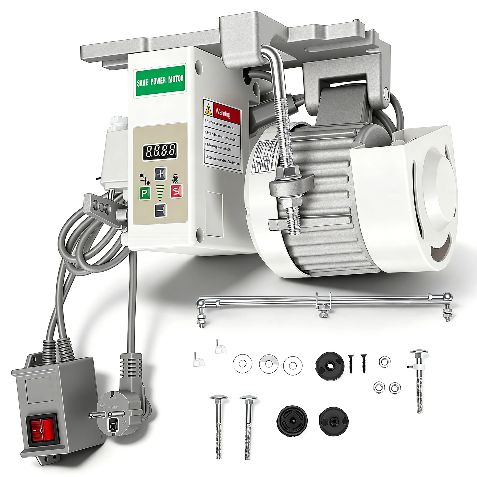 Moteur de machine à coudre électrique 220V 750W 200-6500 tr/min, moteur de machine à coudre industrielle pour machines à coudre domestiques et industrielles