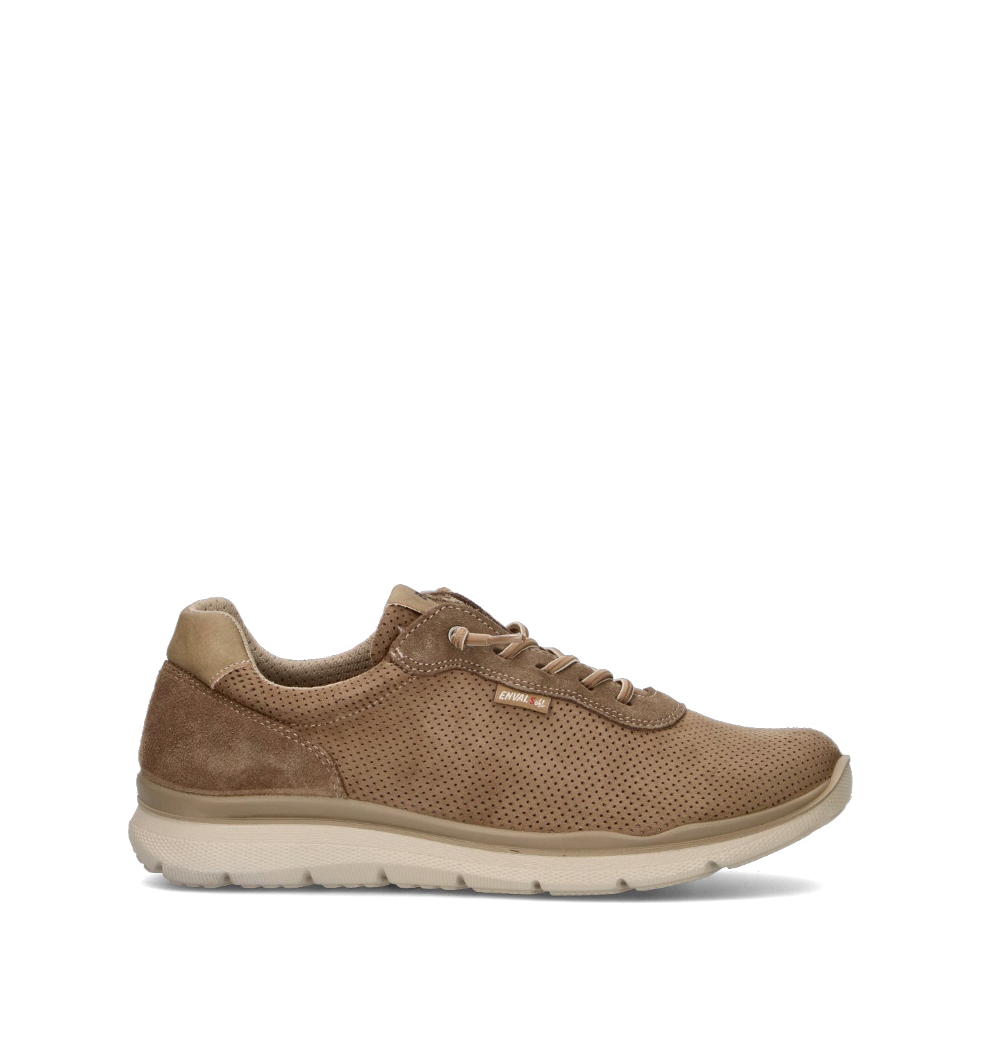 ENVAL Sneaker uomo taupe in suede