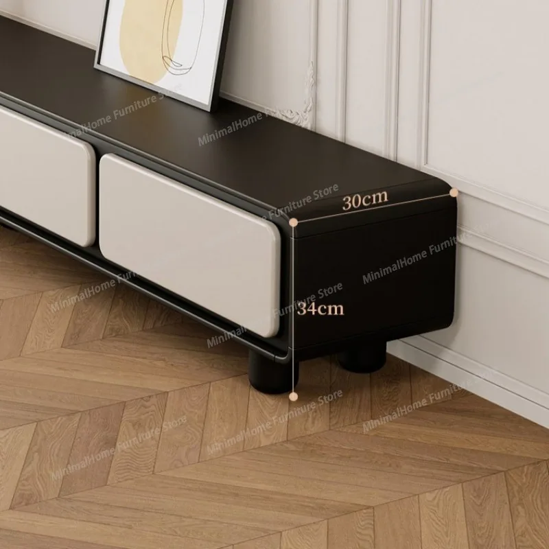 Meuble TV rétro médiéval noir, style luxe léger, simple et moderne, meuble TV haut de gamme pour la maison, meuble pour télévision, meubles de salon