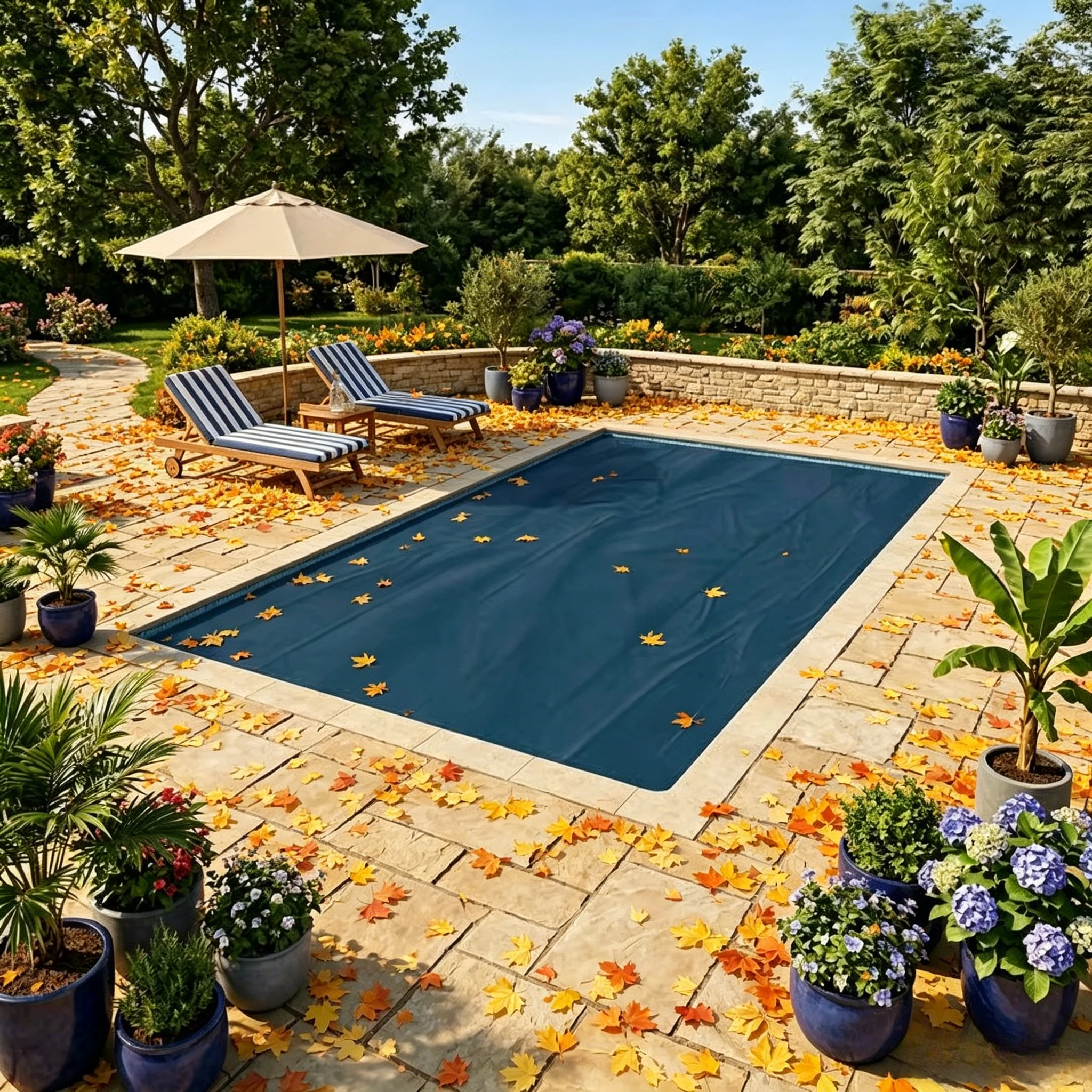 Couverture de piscine en filet à mailles fines, couverture de piscine creusée, couverture anti-feuilles pour piscine, couverture de protection pour piscine, couverture de filet pour étang pour jardin