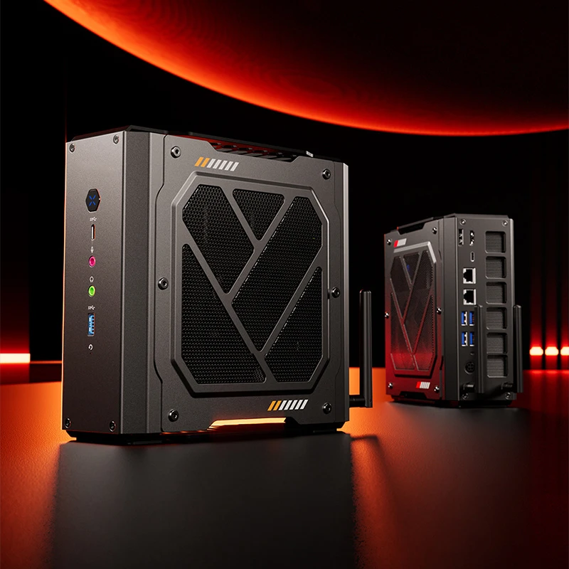 Desktop-Gaming-PC, High-End-Mini-PC mit dedizierter Grafikkarte, Intel Core i7-7940HX und AMD Radeon RX 7600 XT Grafikkarte – Spielt AA-Spiele Image