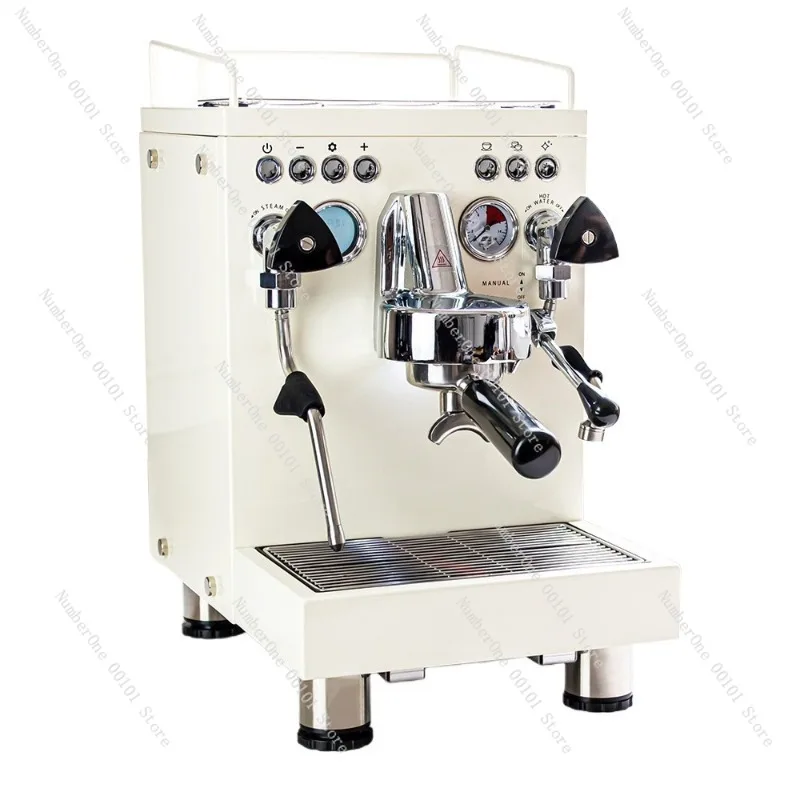 Kaffeevollautomat mit integrierter Kaffeemühle, halbautomatische Espressomaschine, italienische Kaffeemaschine für gewerbliche und private Nutzung Image