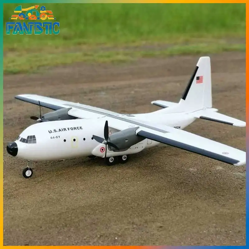 Along Rc Hobby RC-Flugzeug C160 Hercules Zweimotoriges Transportflugzeug mit Fester Flügelkonfiguration, Unmontierter Bausatz für Outdoor-Hobby-Enthusiasten