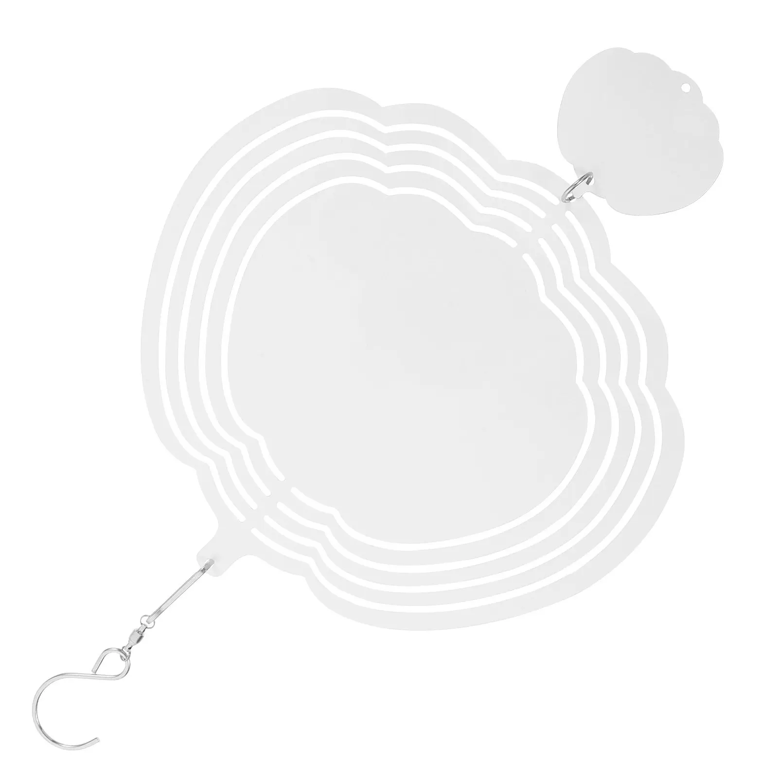 Décorations de jardin : Décoration de jardin en aluminium vierge pour sublimation, motif citrouille, à suspendre, pour jardin, cour et véranda
