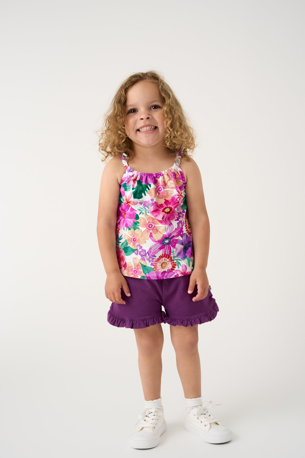 Royal Violet Ruffle Shorts - 10