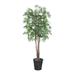 Vickerman Everyday 6 Artificial Japanese Maple Deluxe Tree In A Rattan Basket - Realistic Indoor Greenery Decor - Faux Potted Decoration For Home Or Office Accent