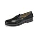 Loake Princeton Leather Moccasin Shoes 11 Black Leather