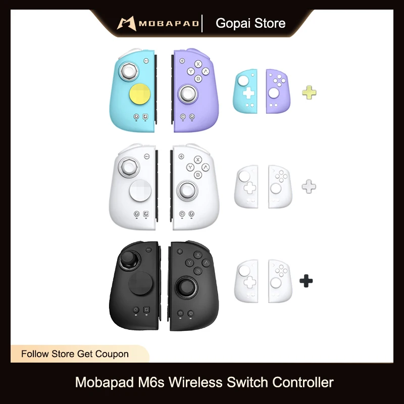 MOBAPAD M6s Gemini Bluetooth Wireless Game Controller mit Sensing Joystick Gamepad für Nintendo Switch / Switch OLED Image