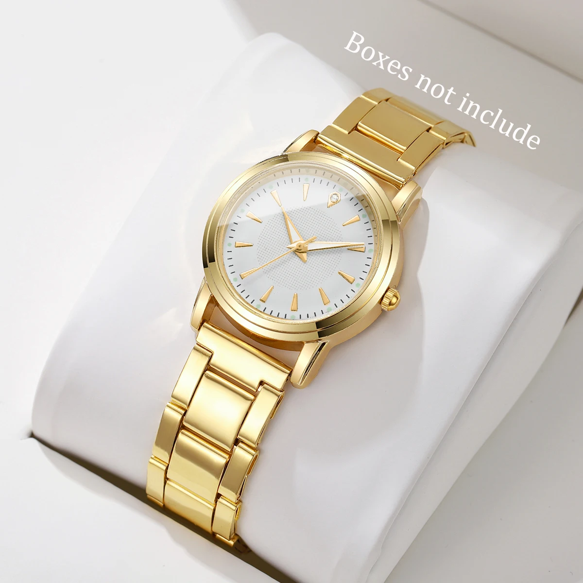 Mode Frauen Uhren Casual Legierung Band Einfache Zifferblatt Analog Quarz Armbanduhr (Ohne Box) Image