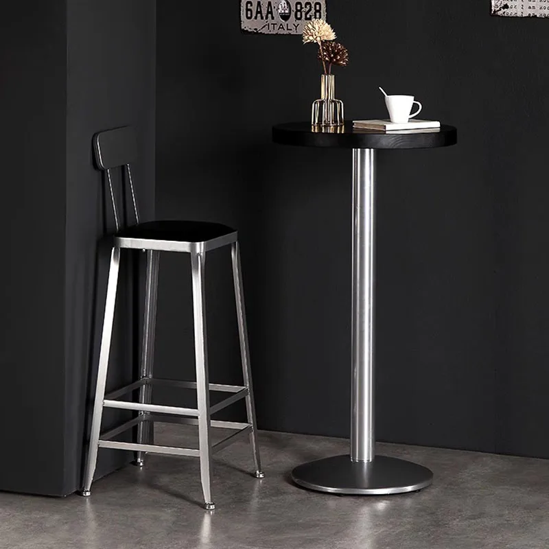 Barhocker für Theke, Empfangstheken, Schlafzimmer, minimalistische Metall-Barhocker, bequeme Camping-Barhocker, Salonmöbel