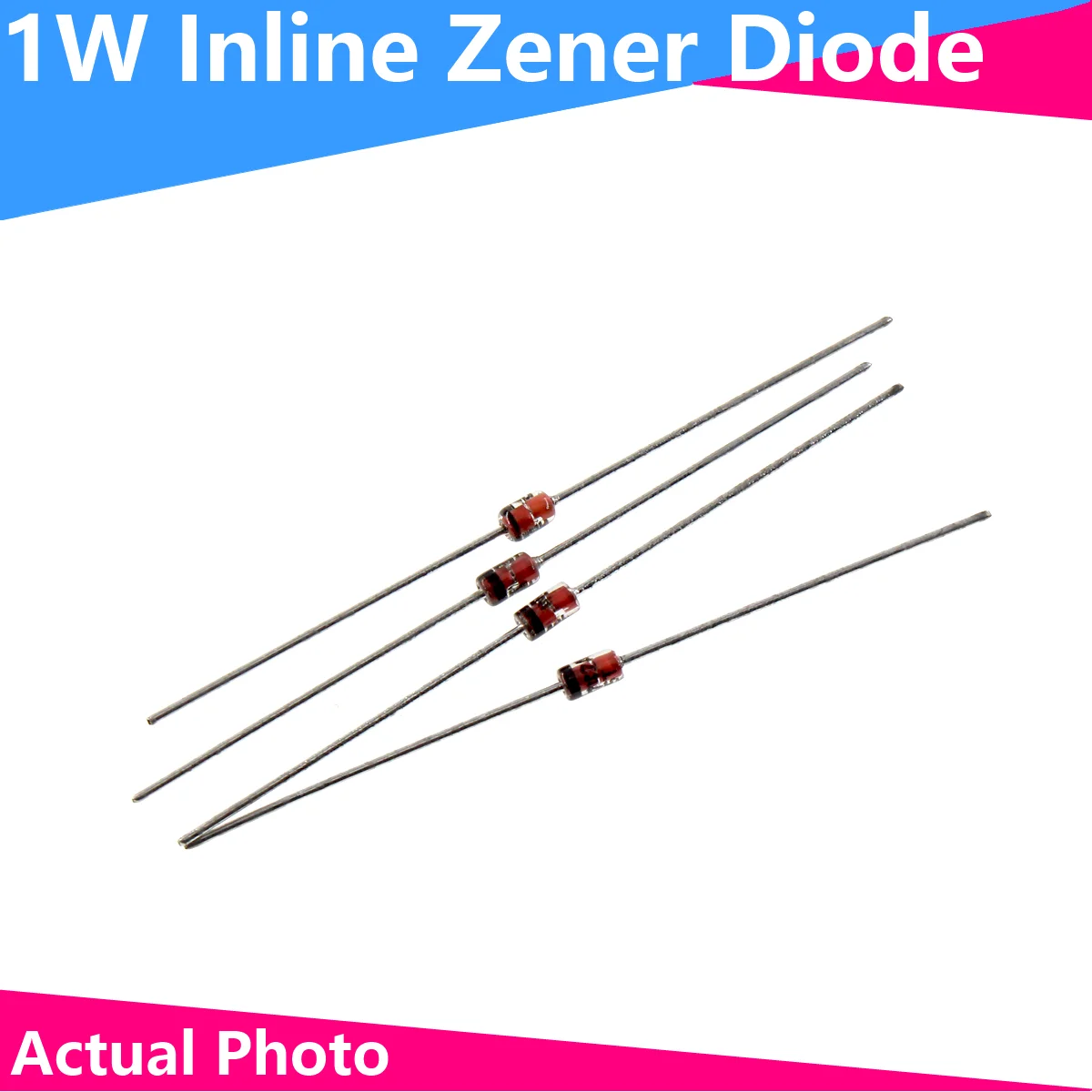 50PCS 1W Zener diode 1N4728/4729/4730/4731/4732/4733/4734/4735/4736/4737/4740/4742/4746/4750/4751 12V Image