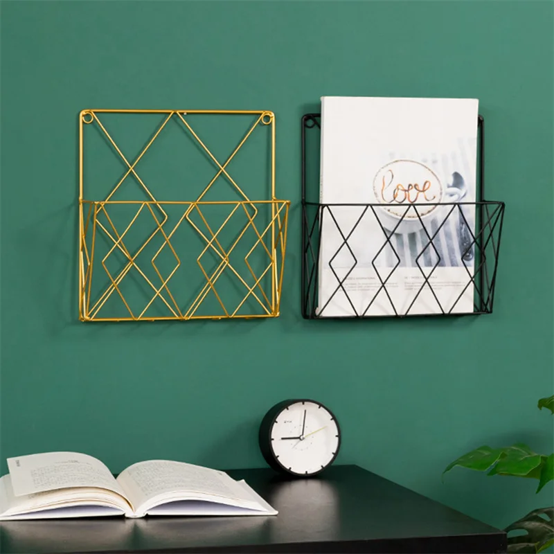 Support de rangement mural en métal pour Magazines et journaux, pour livres de bureau à domicile, dossier de fichiers, présentoir de table de bureau