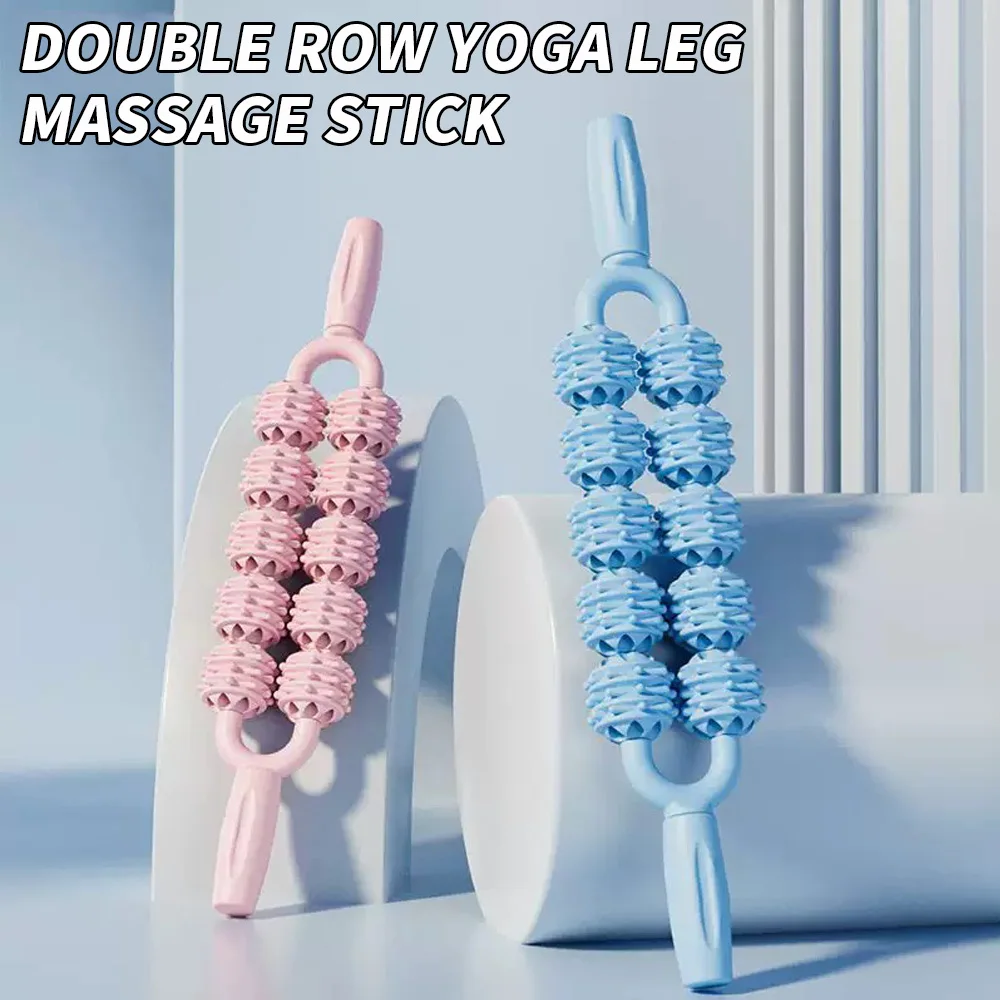 Double rangée de rouleaux de massage Massage bâton Relaxation musculaire outil de massage - home massage Relaxation must have
