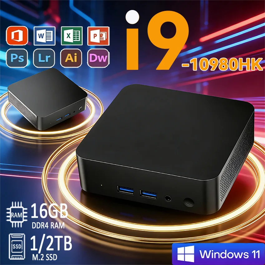 Mini PC HOT Selling Intel N150 CPU 32GB DDR4 512GB 1TB M.2 SSD 1080P USB3.0 1000M Ethernet Gaming PC Desktop Mini Computer