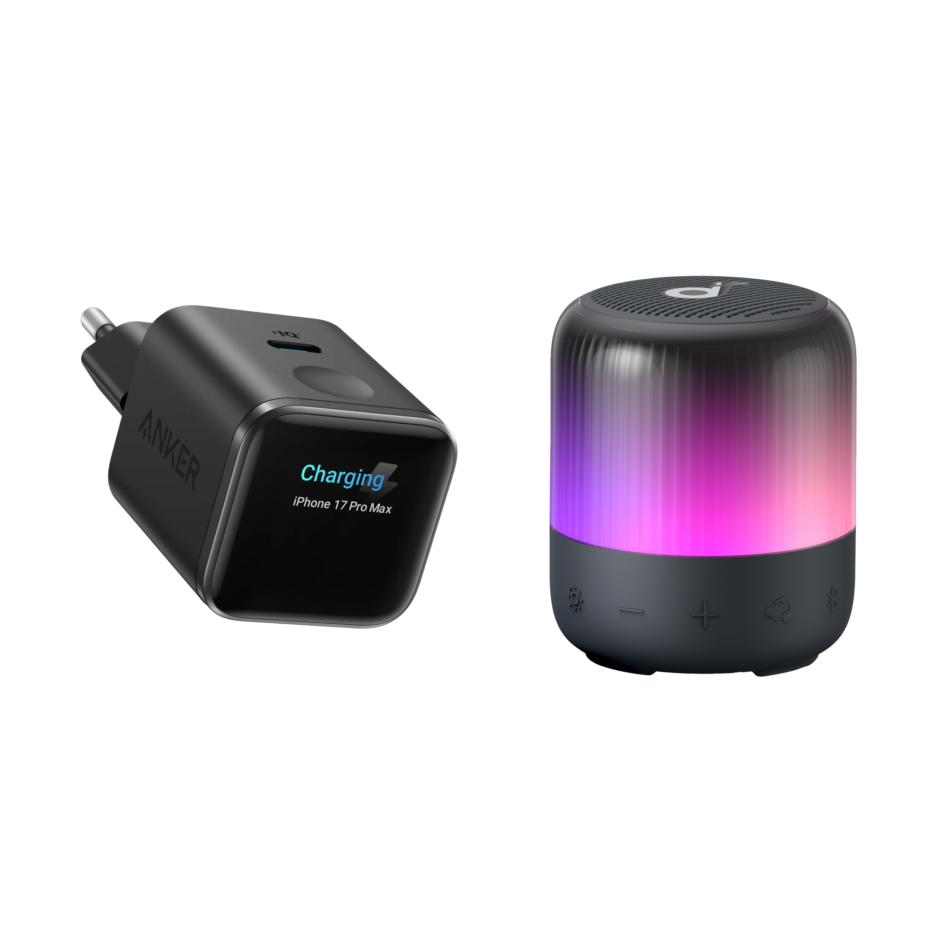 Anker Nano Ladegerät + soundcore Glow Mini Image