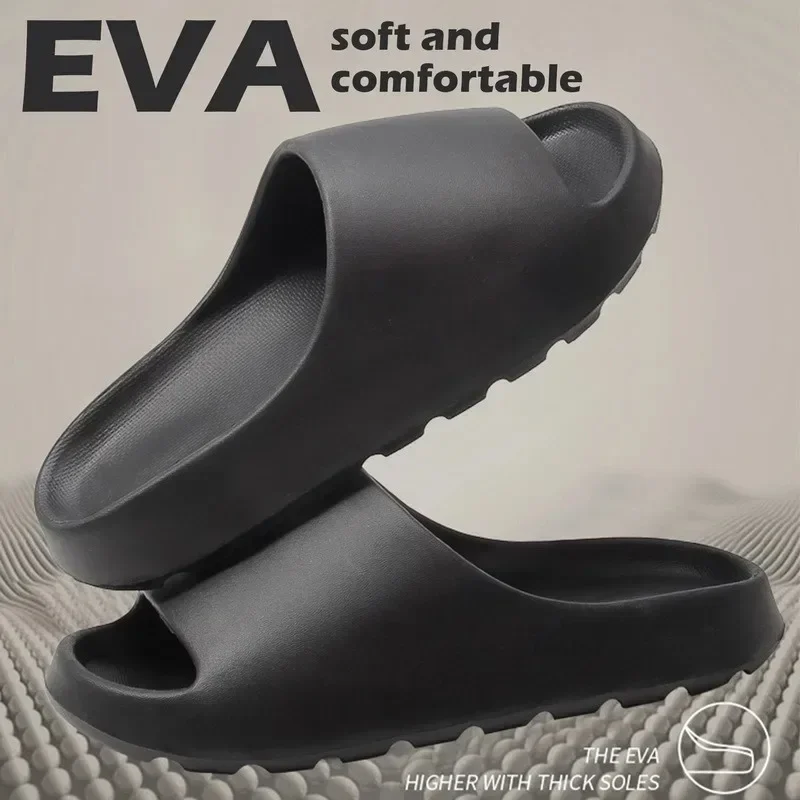 Herren-Hausschuhe, Wolke, dicke Sohlen, Sandalen, Sommermode, weicher Boden, große Größe, Herren-Hausschuhe, 48, 49, Sandalen, EVA-Slides, Strandsandalen