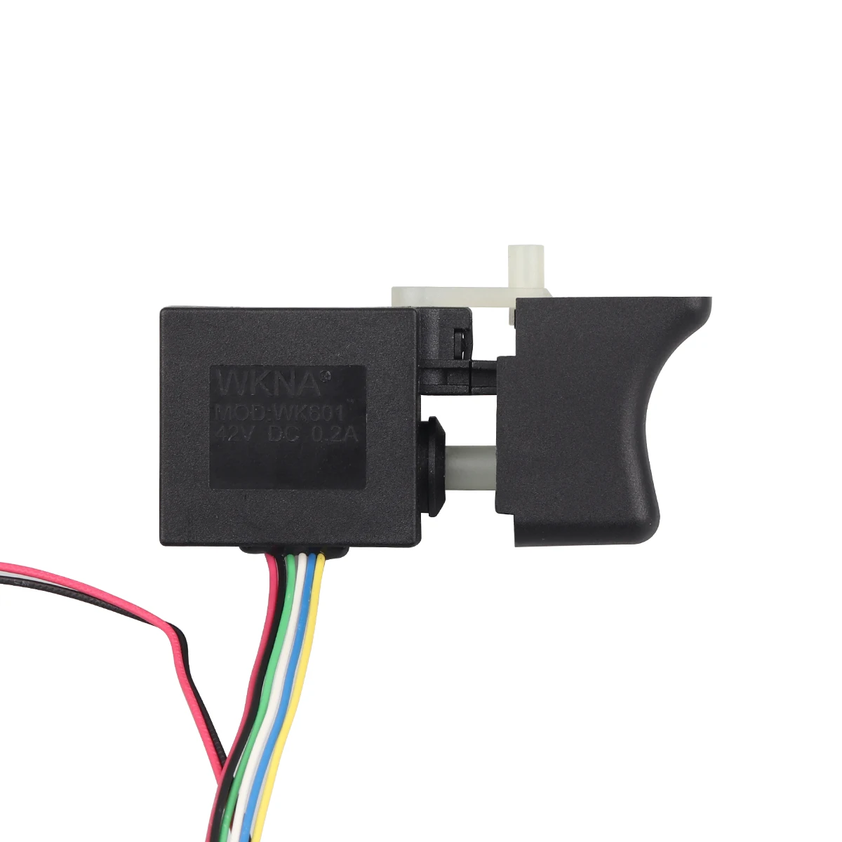 Elektrischer Bohrmaschinenschalter, kabelloser Bohrer, Drehzahlregelung, bürstenloser kabelloser Druckknopf-Auslöser mit kleiner Leuchte, Elektrowerkzeugteile Image
