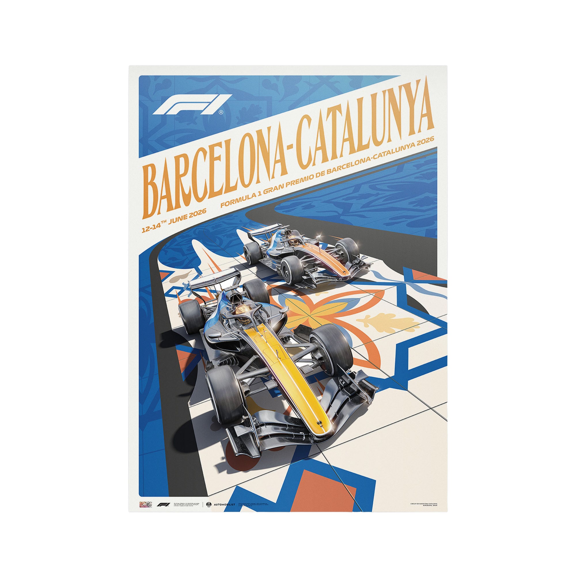 Produits dérivés Formule 1 Barcelone 2026 - Affiche officielle - No Gender Taille: One Size Only