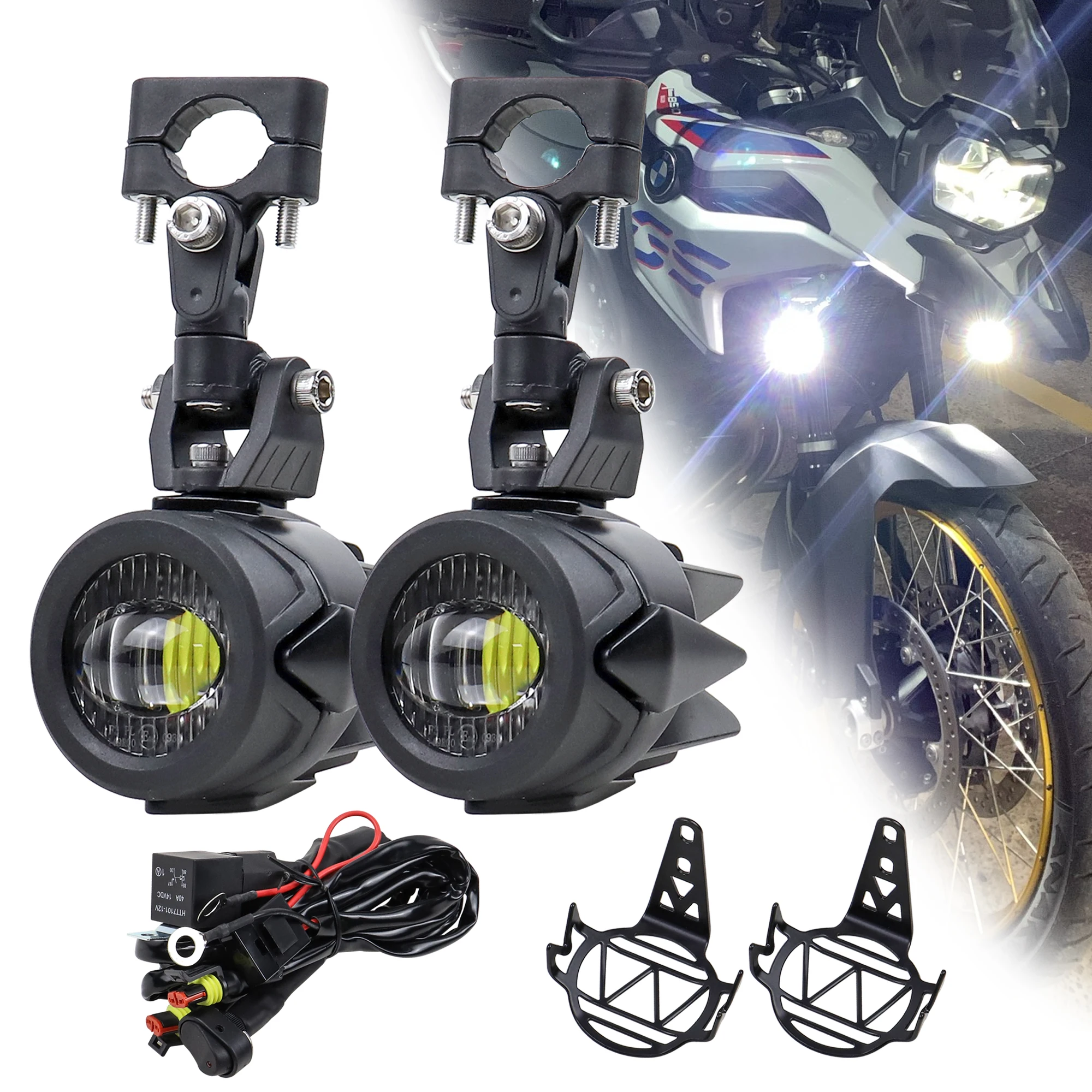 Upgrade Motorrad Nebel Lichter Für BMW R1200GS K1600 R1200G F800GS F700GS F650GS 40W 6500K LED Hilfs Lampe hellere Licht Image