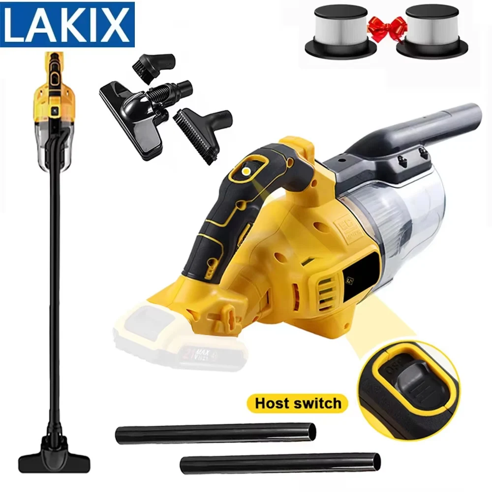 5-in-1-Handstaubsauger mit leistungsstarkem Motor, tragbarer Handstaubsauger für den Boden, Teppich für DeWalt-Batterie (keine Batterie)) Image