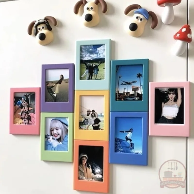 6/14-teiliger bunter magnetischer Fotorahmen mit Musterfolie für 8, 9, 11, 12 Fotodisplays für Familie, Geschäft und Feiertage Image