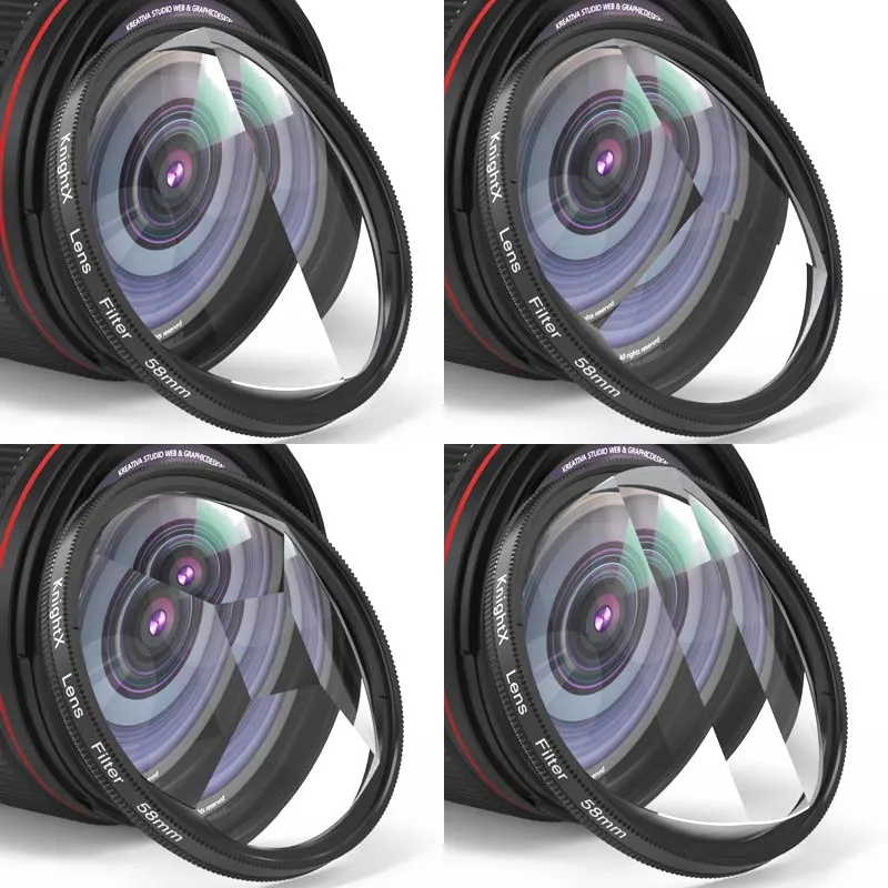 Knightx 52mm 58mm 67mm Prisma Filter cpl nd uv Spezial effekte Fotografie Zubehör Objektiv filtre canon Kamera Handy Image