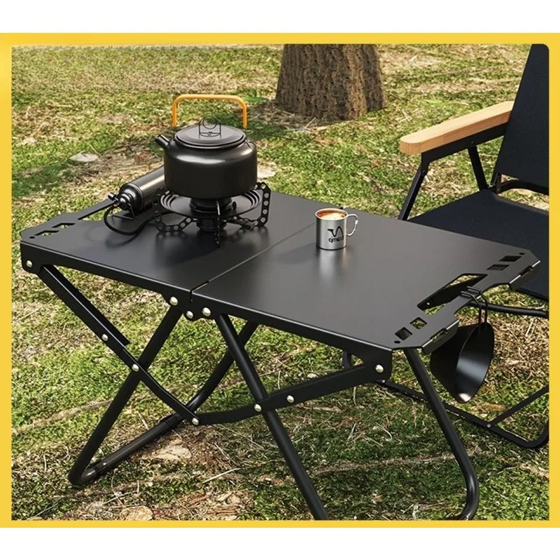 Outdoor-Campingtisch, Klapptisch, taktischer Tisch, tragbarer Picknick-Campingtisch, komplettes Set an Ausrüstung, Outdoor-Klapptisch, verdickt