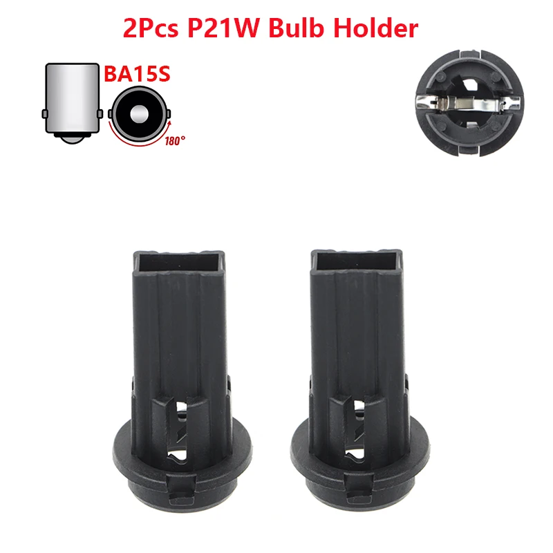 2x Für BMW X5 E38 E36 E53 Bremslicht 1156 P21W Glühbirne Lampenfassung Sockel Zubehör Image