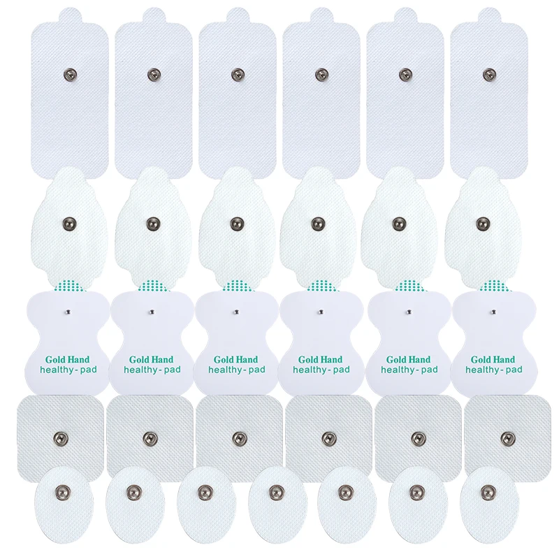 Selbstklebendes Elektrodenpad-Gel TENS Elektrischer Muskelstimulator Ersatzpflaster für die Physiotherapie von Akupunktur-Moxibustions Image