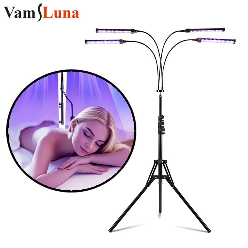 Professional Beauty Tanning Lamp Blue Purple Light 45W Sun Bath Lamp Acne Skin Rejuvenation Beauty Equipment For Beauty Salon