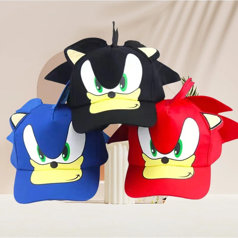Kinderhut Niedlicher Anime Supersonic Cartoon 3-8 Jahre Jungen Mädchen Sonnenhut Baseballkappe 50-54CM Blau Schwarz Rot Entenschnabel-Kappe Freizeithut Image