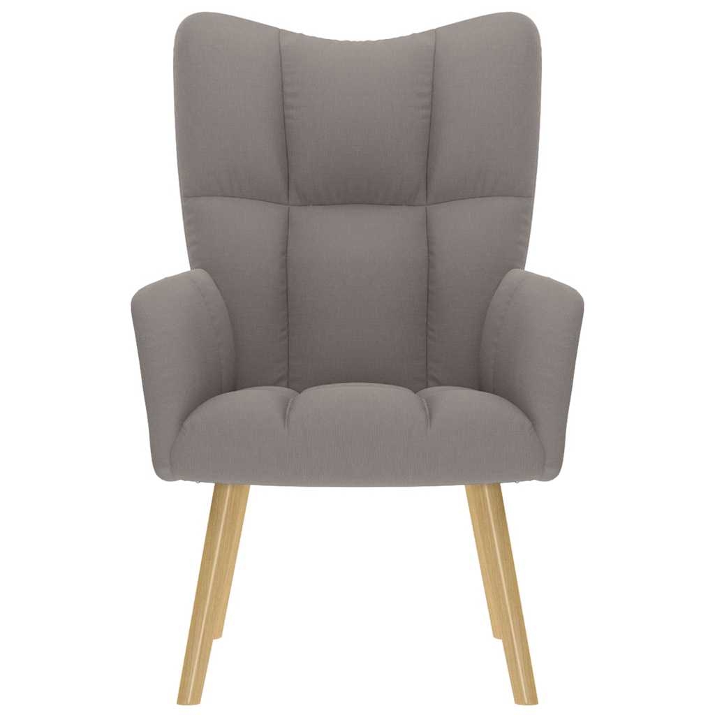 vidaXL Relaxsessel Taupe Stoff Image