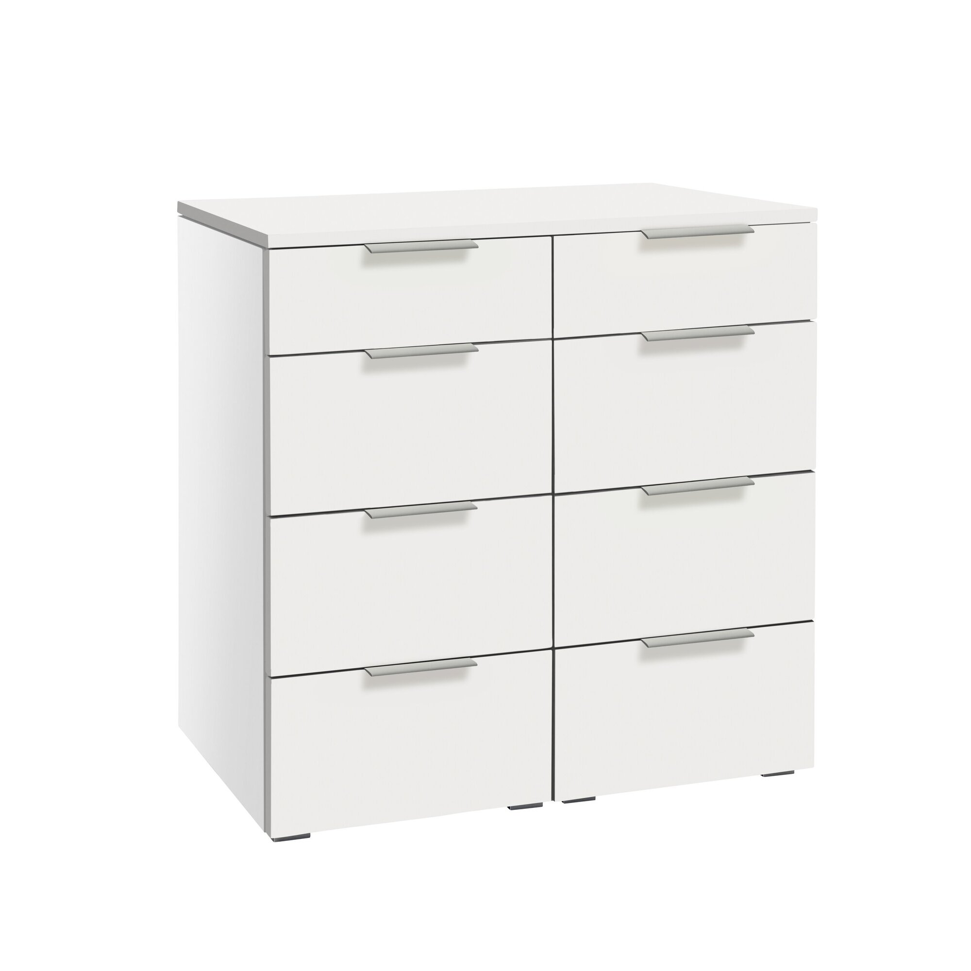 Hasena »Quatrine« Kommode Korpus MDF: 10-Weiss / Front, Top: 10-Weiss