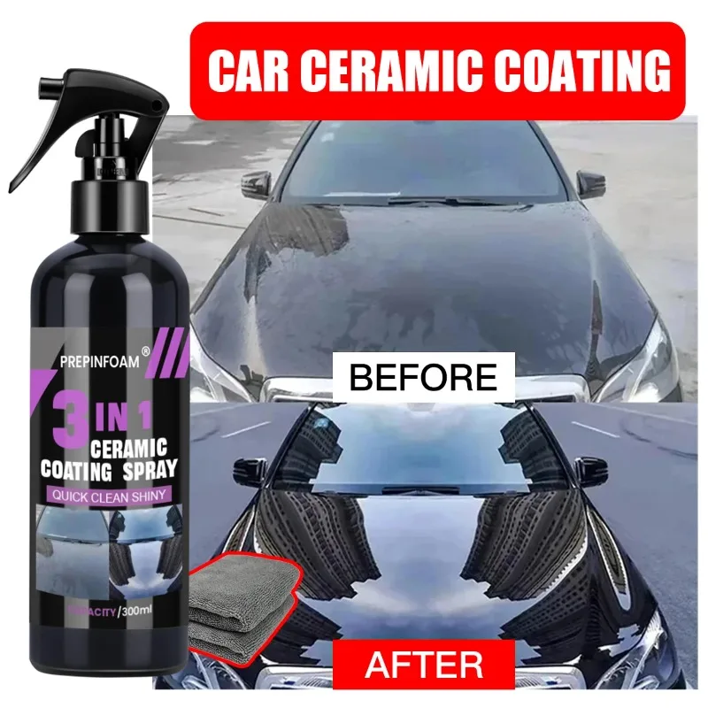 3-in-1 Auto Keramik-Nano-Beschichtung Flüssige Beschichtung Nano-Kristall Hydrophobe Schicht Polier-Lackversiegelung Poliermittel Nano-Beschichtungen Image