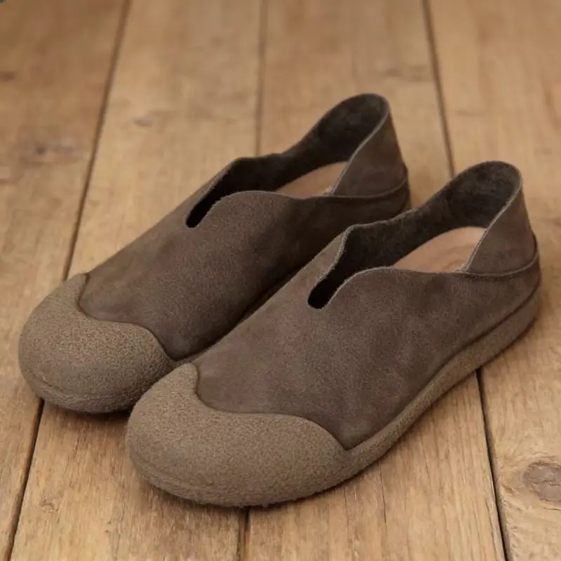 Herren-Leder-Loafer-Schuhe mit breiter Zehenpartie, Retro-Stil, weiche Sohle, flache Sommer-Fahrschuhe, Damenschuhe, Größe 39–44