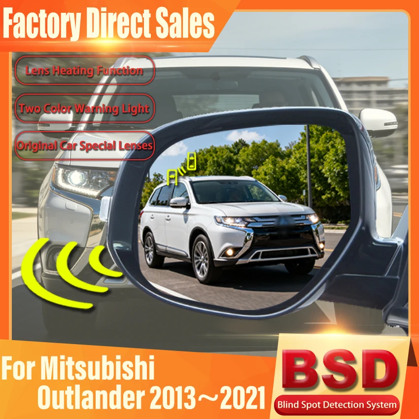 Auto Für Mitsubishi Outlander 2013 ~ 2021 BSD BSM BSA Blind Spot Überwachung System Ändern Lane Unterstützt Radar Parkplatz sensor Image