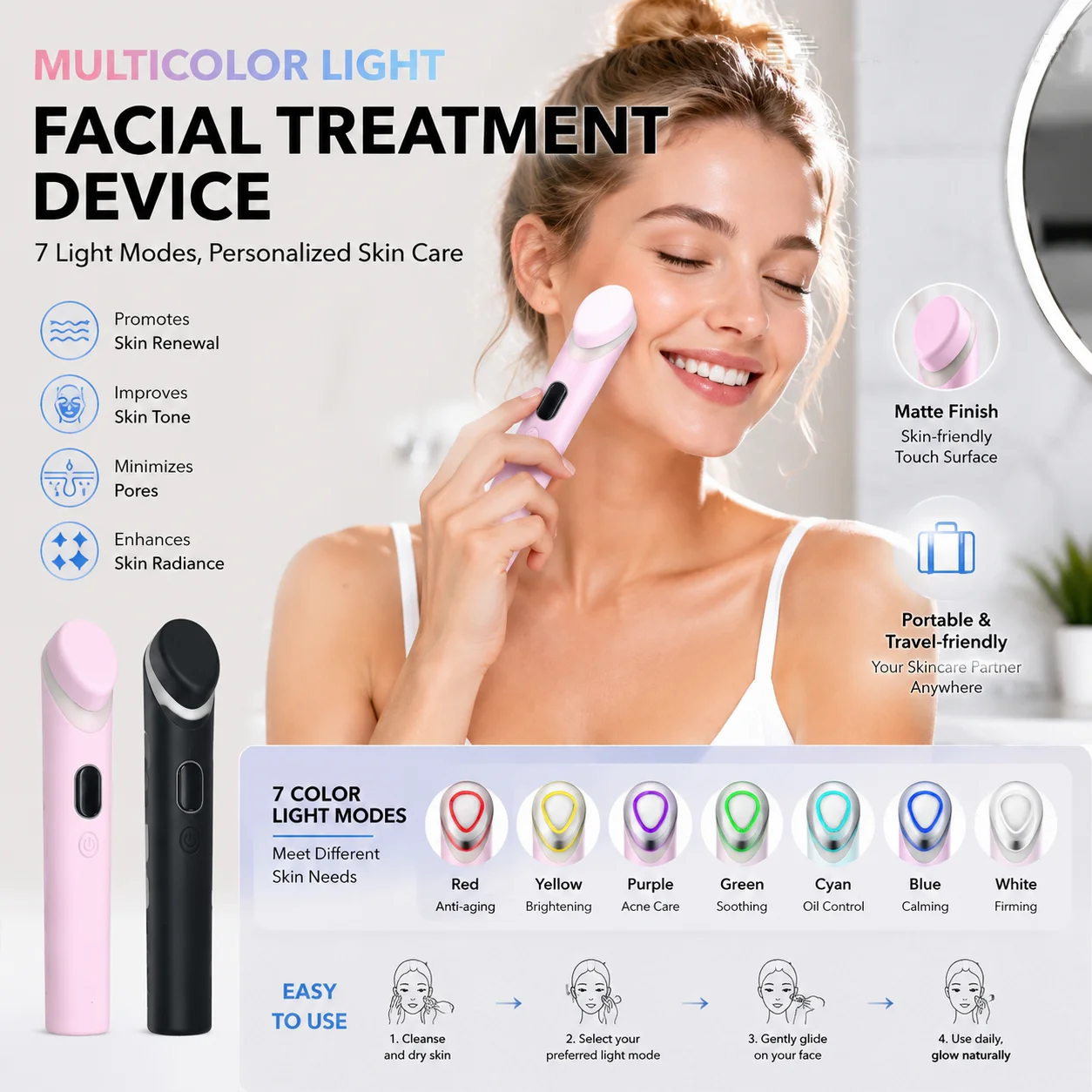 Appareil de soin de la peau Age-R Booster, soin du visage à domicile, outils de soin de la peau du visage, anti-âge, microcourant, lifting du visage, thérapie de soin du visage