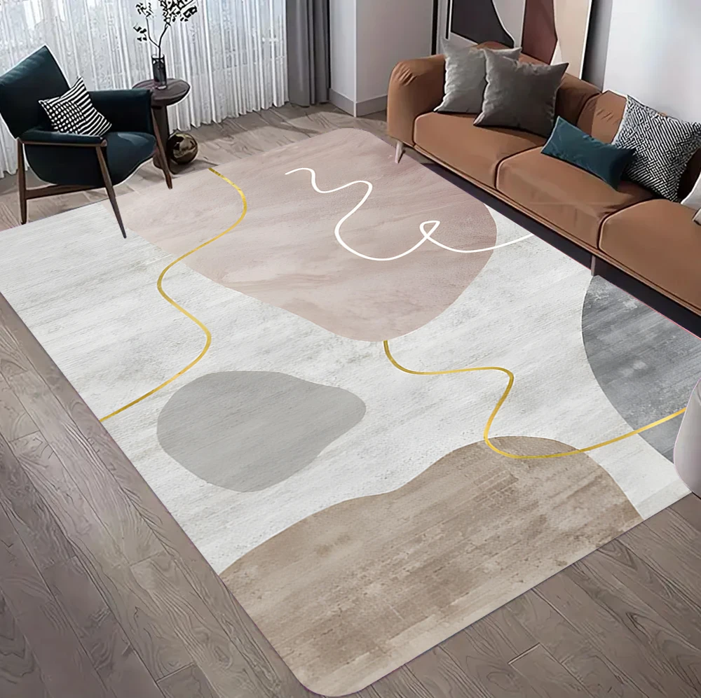 Modern Large Size Household Carpets Short Velvet for Living Room Decorative Rug for Bed Room Floor Mat Office