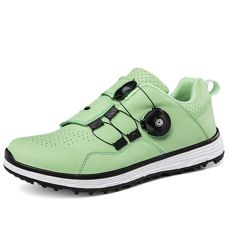 2025 Männer Frauen Golf Schuhe Hohe Qualität Dreh Schnalle männer Sport Schuhe Grün Unisex Professionelle Golf Turnschuhe Große Größe 36-47