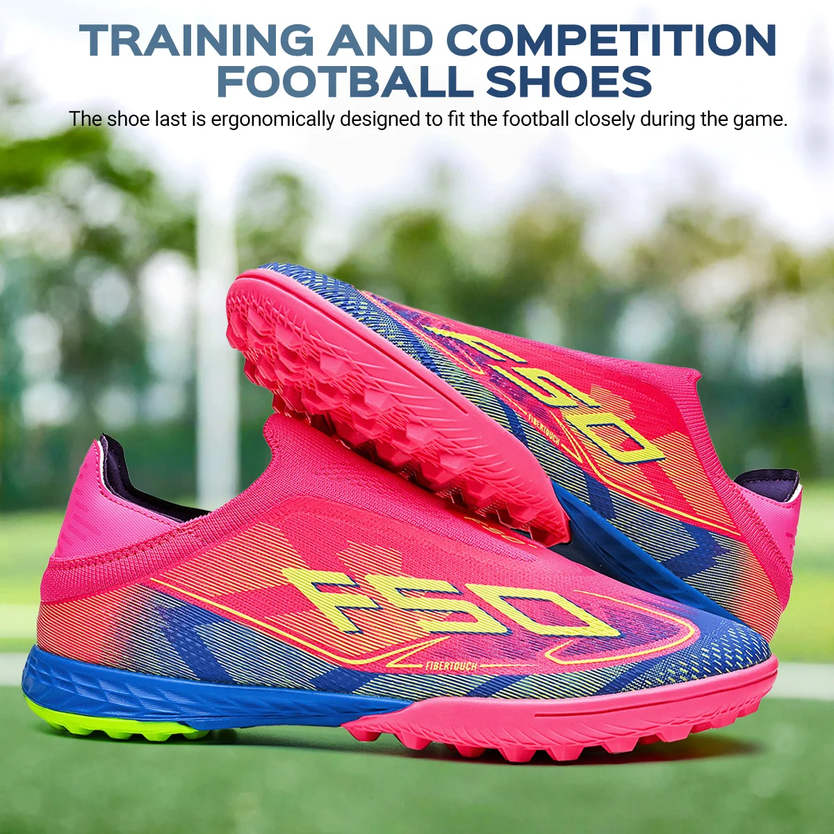 TF Fußballschuhe für Kinder und Jugendliche, Obermaterial aus PU-Gewebe, Gummisohle, verschleißfest, rutschfest, Trainings-Fußballschuhe
