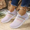 Zarte Regenbogen-Sneaker mit Rosa Akzenten Damenschuhe Frauen-Sneakers 2025 Günstige Schuhe Ausverkauf Kostenloser Versand
