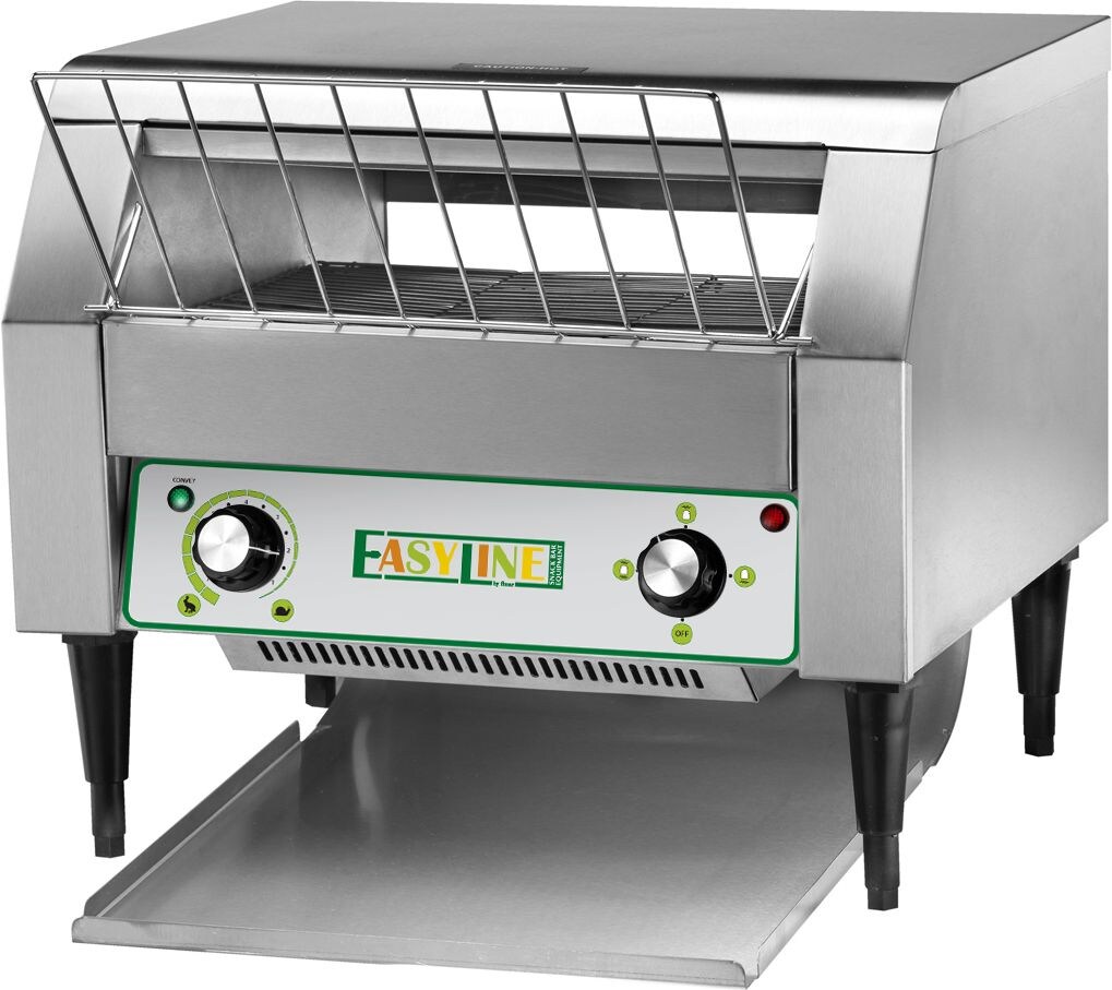 Durchlauf-Toaster FIMAR ESTA3, Edelstahl, Energiesparmodus, kompakt 480×560×430 mm, frontale oder hintere Brotausgabe Image