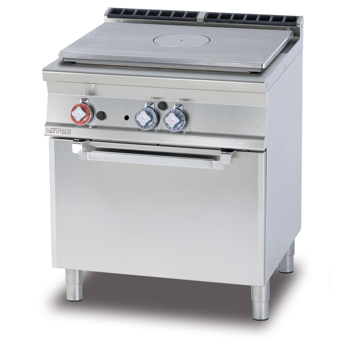 Redcook All-Gas-Kochfeld mit Zündflamme und statischem Elektrobackofen GN2/1. Abmessungen 80x70,5 h90 cm. Modell TPF-78GE Image